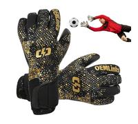 Guantes de portero - Cómodos y de alto rendimiento, reutilizables, transpirables, guantes de portero de fútbol con protección para los dedos, para niñas, adultos, adolescentes, familia, amigos