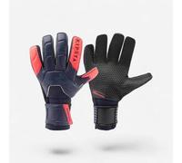 Guantes de portero de fútbol adulto F500 RESIST azul marino rosa 11