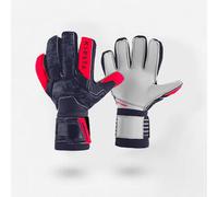 Guantes de portero de fútbol Adulto Kipsta F500 azul marino y rosa 11