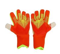 Guantes de portero de fútbol para hombres y mujeres, guantes antideslizantes para porteros de fútbol con protección para los dedos, diseño transpirable de látex y nylon en color na (7 ID: 17,3