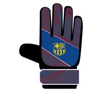 Hy-Pro Guantes de Portero con Licencia Oficial del FC Barcelona, para jóvenes, diseño Fusible, Portero, con Fuerte cincha de Palma para Alto Rendimiento, niños y niñas