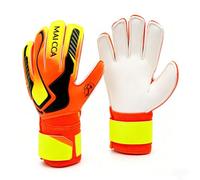Guantes de portero para jóvenes y adultos, de látex, tallas 5-10 | Guantes de entrenamiento para porteros de fútbol con protectores para los dedos y muñequeras
