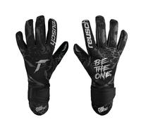 Reusch Pure Contact Infinity - Guantes de Portero con Muy Buen Agarre y Costura Interior, 8,5, Color Negro