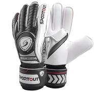 Guantes de portero Sportout con Fingersave, transpirables, de l tex de 4 mm, para ni os, j venes y adultos (8 unidades, color negro)