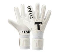 T1TAN Classic 1.0 White-out - Guantes de Portero - sin protección para los Dedos - Guantes de fútbol para porteros - Talla 8