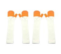 Guantes de punto con divertidos gansos para el calor del invierno, adecuados para actividades al aire libre y uso doméstico, guantes acrílicos, blanco, Talla única