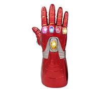 Guantes de PVC con luz LED infinita para mano derecha, guantes de Thanos, accesorios de Halloween para niños (tamaño infantil)