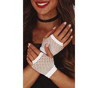 Guantes de Rejilla Corto Blanco