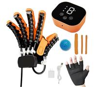 Guantes De Robot De Entrenador De RehabilitacióN Equipo Funcional De RecuperacióN De Trazo De Mano Para ParáLisis De La Mano Espasticidad ParáLisis Cerebral Pacientes(Size:Mano izquierda L,Color:A)