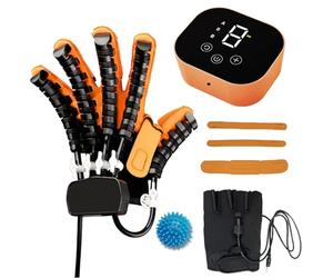 Guantes De Robot De RehabilitacióN De Autoentrenamiento Dispositivo De Fisioterapia Avanzada Con Modo Espejo Y Ejercicios Para Dedos Para Manos Con Artritis Hemiplejia(Size:Mano izquierda S,Color:A)