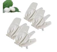 Guantes de seda cruda, guantes de seda exfoliante y masaje diario, cepillado útil de la piel para transiciones estacionales, con bandas elásticas para la muñeca (4 piezas)