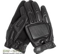 Mil-Tec Guantes de Piel Sec, Color Negro - Negro, tamaño L