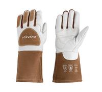 Guantes de soldador Dnipro-M para trabajos precisos, reforzados con forro