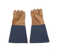 Guantes de soldadura de piel de vacuno, resistentes al calor, 36 cm de