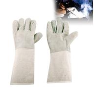 Guantes de Soldadura, Guantes Ignífugos, Guantes de Alta Temperatura, Guantes de Barbacoa, Guantes Resistentes Al Calor, para BBQ, Soldadura, Horno, Parrilla, Jardinería