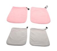 Guantes de Terapia de Cera de Algodón Felpa Rosa, 2 Pares