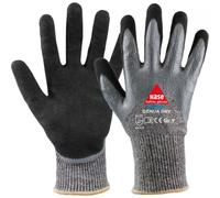 Guantes De Trabajo Anticorte GENUA DRY Hase, Talla 7-11, Negro/Plata