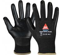 Guantes De Trabajo Anticorte GENUA Nitril BLACK Nivel C Gr. 7-11