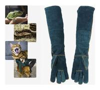 Guantes de trabajo antimordeduras, 60 cm = 23,6 pulgadas. Guantes resistentes a las mordeduras para el manejo de animales, soldadura, jardin