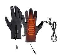 Guantes de trabajo con calefacción genéricos, guantes calefactores para mujeres, para manos recargables, antideslizantes con cremallera, equipo por tiempo frío para actividades de pleno