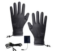 Guantes de trabajo con calefacción, resistentes al viento, con USB, calentadores de manos para invierno, guantes ergonómicos para pantalla táctil para ciclismo, trabajo, deportes, senderismo, trineo