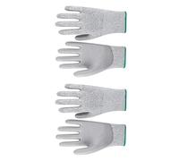 Guantes De Trabajo Con Palma De PU 2 Pares HPPE Construir Defensa Contra Cortes Y Perforaciones Para Tareas Industriales Uso Seguro De Las Manos Para Fase De Procesamiento Guantes Resistentes a Cortes