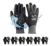 Guantes de trabajo de invierno impermeables para hombres y mujeres, pantalla táctil, guantes de congelador, con aislamiento térmico, para clima frío