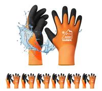 Guantes de trabajo de invierno impermeables para hombres y mujeres, pantalla táctil, guantes de congelador, con aislamiento térmico, para clima frío
