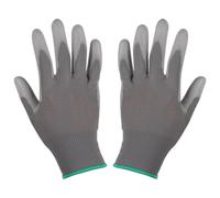 Guantes de trabajo de seguridad - Guantes de construcción 12 veces para hombres al aire libre | Tejer nailon + palma de goma PU con ajuste de grosor antideslizante impermeable, equipo transpirable