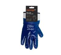 Guantes de trabajo Dnipro-M Blue nitrile resistentes a aceites y combustibles