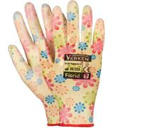 Guantes de trabajo para jardinería con estampado floral FLORID 7/S