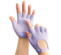 Guantes de yoga para mujer | Manoplas de entrenamiento sin dedos, mitones de entrenamiento de fuerza, adecuados para mujeres, damas, madres, esposas, deportistas y principiantes, así como para el