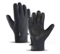 Guantes deportivos de invierno cálidos para correr - Manoplas térmicas negras para esquí, ciclismo y actividades al aire libre en clima frío