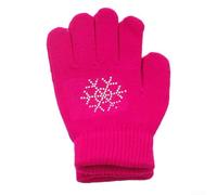 Guantes deportivos de invierno de algodón, ideales para patinadores jóvenes, proporcionan calidez y agarre necesarios para un rendimiento seguro en hielo (S rosa)