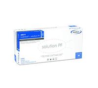 Guantes desechables fabricado mediante el sistema de solución maimed nitrilo Next PF L Gr, colour azul 9, libre de polvo, no estéril, sin látex, 200 pcs/caja