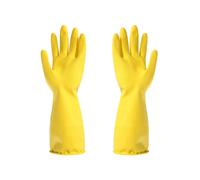 Guantes domésticos reutilizables, flexibles y duraderos, multiusos, de goma impermeable, con palma antideslizante en relieve para lavar plat