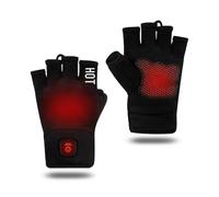Guantes eléctricos calentados compatibles con panel táctil, corte de medio dedo, carga USB, resistencia al frío para uso deportivo, doce cincuenta guantes compatibles con panel táctil