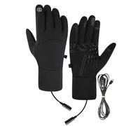 Guantes eléctricos de calefacción enchufables, 1 par | Screen Touch - Guantes térmicos de invierno para snowboard, esquí, pesca, viajes, hombres, mujeres, adultos