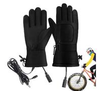 Guantes eléctricos eléctricos resistentes al viento, guantes de calefacción | Cálido para suministros de invierno, esquí, montañismo, ciclismo, senderismo, camping, clima frío, deportes al aire libre