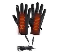 Guantes eléctricos - Nylon de alta densidad USB Invierno | esquí con pantalla táctil, resistente al viento impermeable, ciclismo térmico senderismo, montañismo correr, deportes al aire libre | Mujer