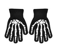 Guantes Esqueleto de Halloween - Guantes de cráneo para Niños | Guantes de cráneo de Ciclismo de Dedo Completo Brillantes en la Oscuridad, Guantes de cráneo Luminosos de Dedo Completo, Guantes de
