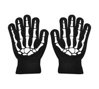 Guantes esqueletos de Halloween - guantes de hueso del cráneo brillan en la oscuridad | Disfraces de manos de Halloween | Glowing In the Dark Skeleton Disfraz Accesorio Guoghi de Halloween Props