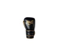 Guantes de Boxeo Everlast Powerlock 2R 16oz, Negro/Dorado, para Saco y Sparring, Soporte de Muñeca Avanzado, Espuma Cuádruple, Agarre Ergonómico - Equipo Auténtico