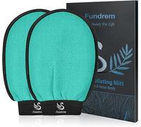 Guantes exfoliantes, 2 unidades, exfoliante corporal para baño y ducha, exfoliante corporal, esponja exfoliante para eliminar la piel muerta, guante exfoliante coreano (verde)