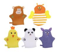 Guantes Exfoliantes,5 Piezas Herramienta Reutilizable Ergonómica Antideslizante y | Manoplas De Baño Y Guantes Exfoliantes | Para Adultos Cocina Baño Hogar Interior Niño Niña Cuerpo