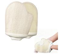 Guantes Exfoliantes de Luffa Natural, Guantes de Ducha para Baño, Spa, Limpia Los Poros para Cuerpo Y Cara, Esponja de Ducha para Peeling & Body Scrub, Guante de Masaje Hombres Y Mujeres (1unidad)