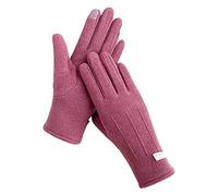 Guantes finos para mujer, para otoño e invierno, para mantener la pantalla caliente, ciclismo, conducción, moda, elegante, marca de letra, resistente al viento, guantes de esquí para hombre (morado