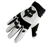 Guantes Fox Dirtpaw Bicicleta MTB MX Cross de Dedo Largo (Blanco, S = Pequeño)