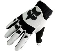 Guantes Fox Dirtpaw para bicicleta MTB/MX Cross de dedo largo (Blanco, M = Mediano)