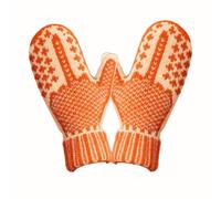 Guantes genéricos de punto The Naughty List con una actitud, dedos completos, dedo medio oculto para esquí, ciclismo, correr, actividades al aire libre